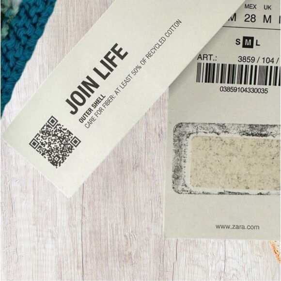 Zara Womens Mini Dress‎ Size M Boho Cottagecore Crochet Y2K Retro 70s NWT - Picture 6 of 6